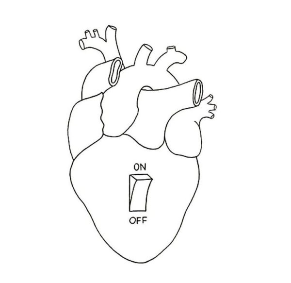 Анатомическое сердце эскиз