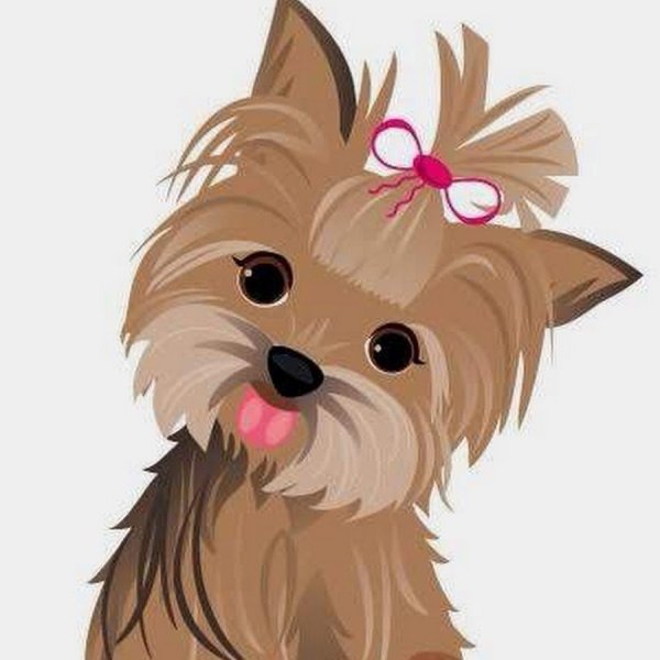 Йоркширский терьер мультяшный