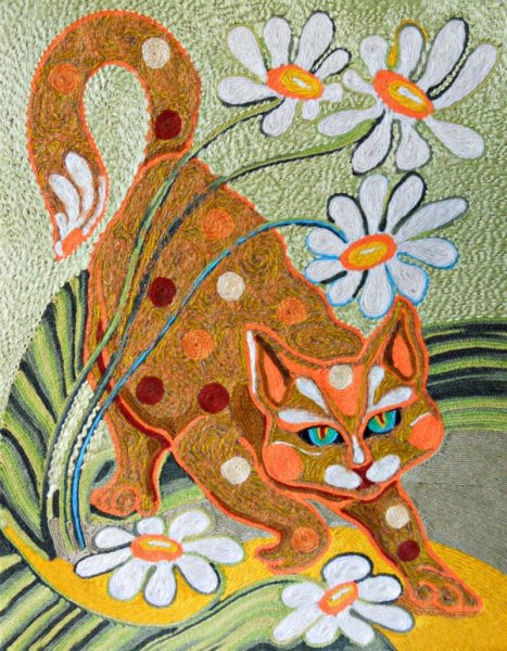 Ниткография техника рисования нитью