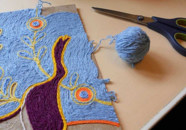 Ниткография техника рисования для детей дошкольников