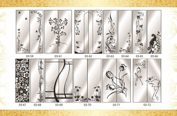 Пескоструйный рисунок на зеркале