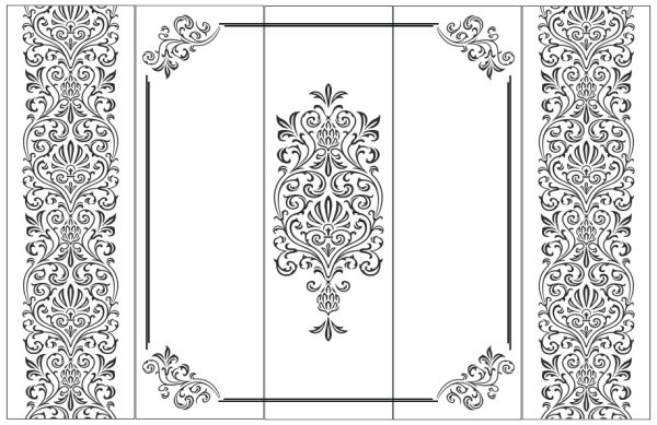 Шкаф купе двери пескоструй на зеркале