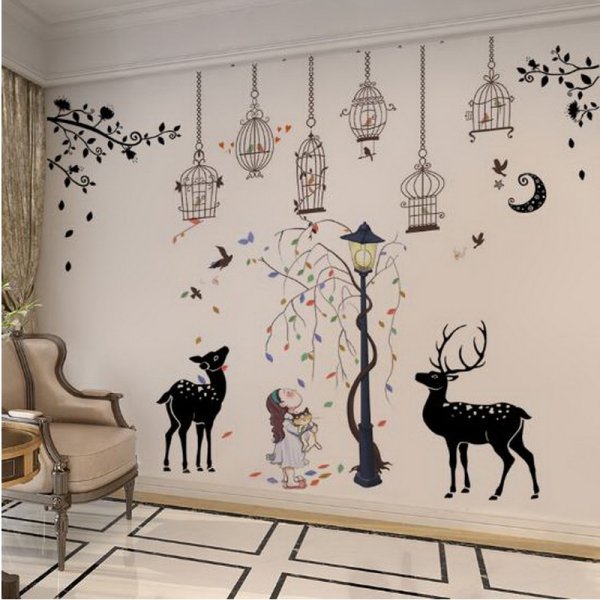 Роспись стен животные