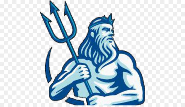 Боги древней Греции Посейдон карандашом