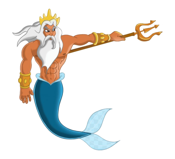 Посейдон Бог древней Греции рисунок