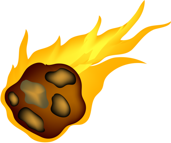 Нарисовать метеорит