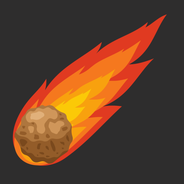 Метеорит мультяшный