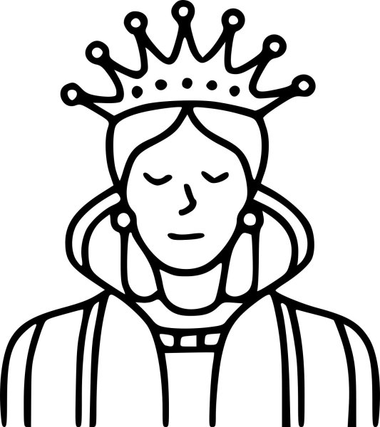 Королева рисунок для детей