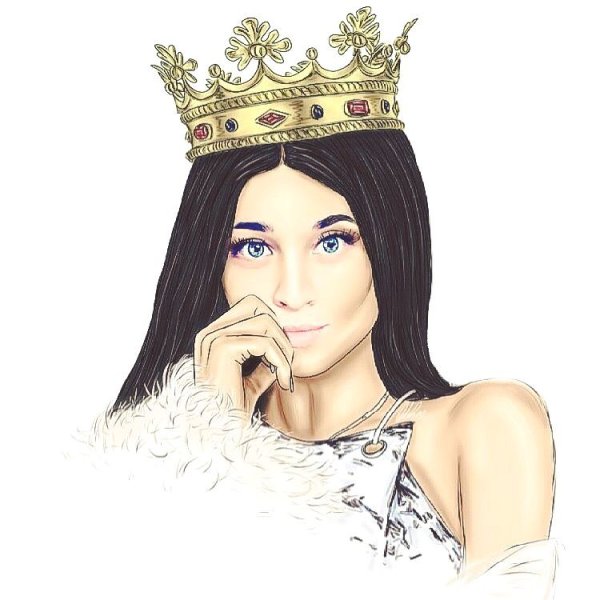 Королева раскраска для детей