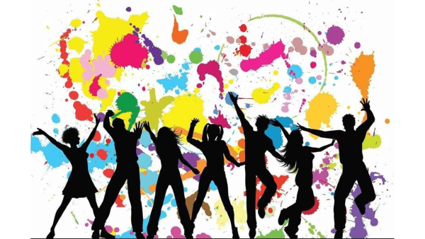 Разноцветные силуэты людей