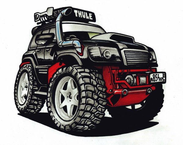 Внедорожник иллюстрация