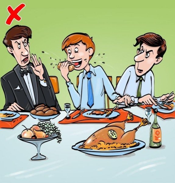 Манеры поведения за столом