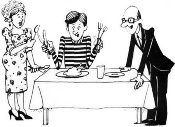 Этикет иллюстрация