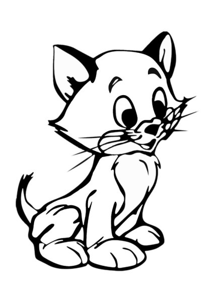 Контур кошки