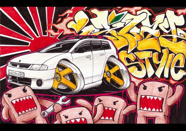 JDM мультяшные