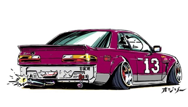 Nissan Silvia s13 арт