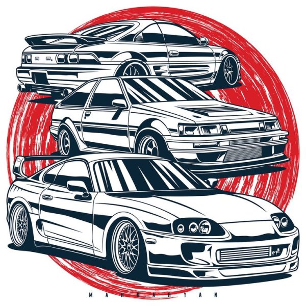 Тойота Супра JDM Art