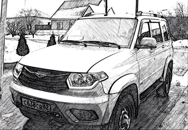 Раскраска УАЗ Патриот