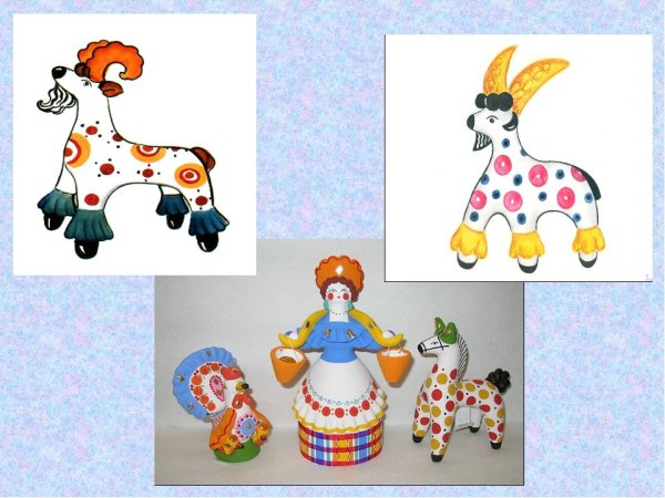 Дымковская игрушка изо
