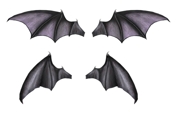 Тату Крылья ангела и демона