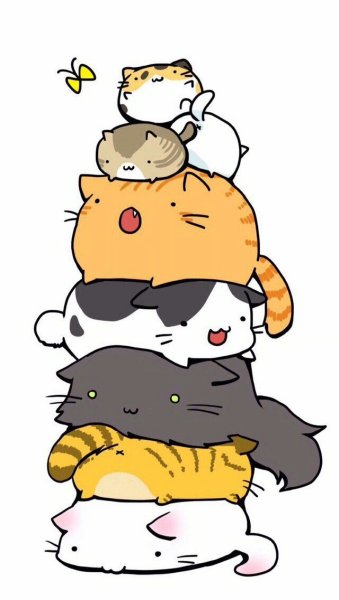 Милые котики мультяшные