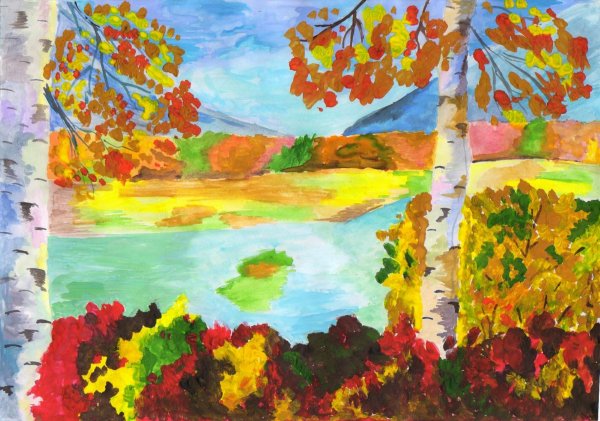 Конкурс рисунков осень