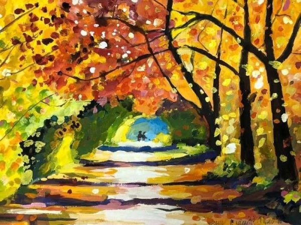 Палитра осени рисунки детей