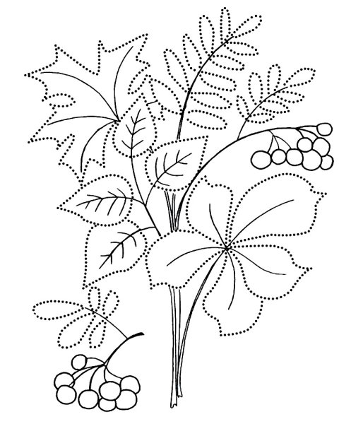 Осенняя раскраска