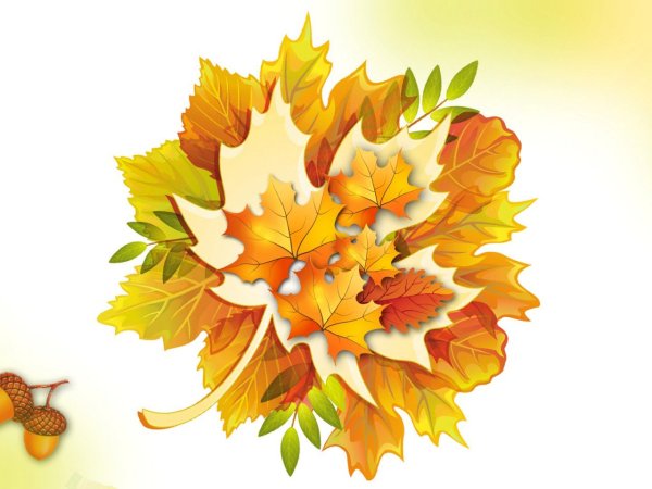 Синий букет из листьев