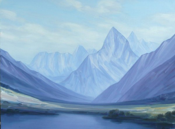 Воздушная перспектива горы Рерих