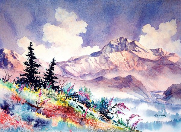 Пейзажи акварелью Татьяна Бейко