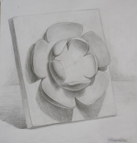 Гипс розетка академического рисунка