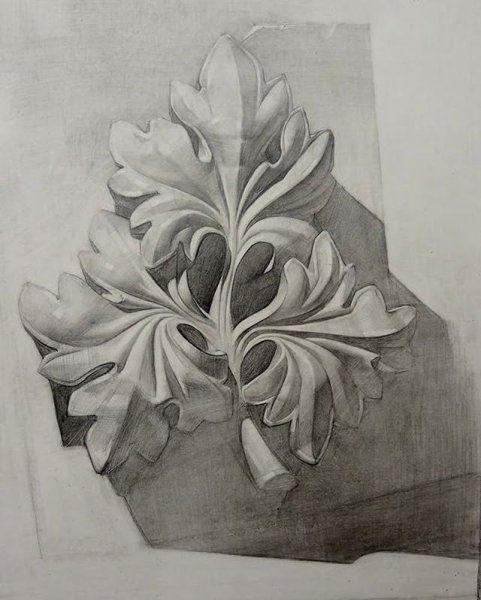 Отмывка гипсовой розетки