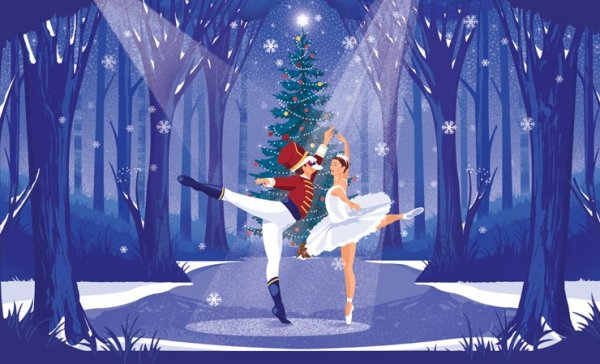 Иллюстрация к балету Щелкунчик Чайковского