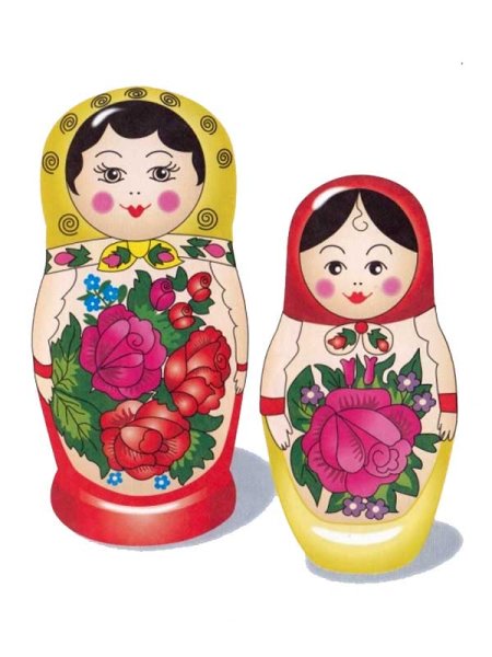 Матрешка Семеновская Раскрашенная