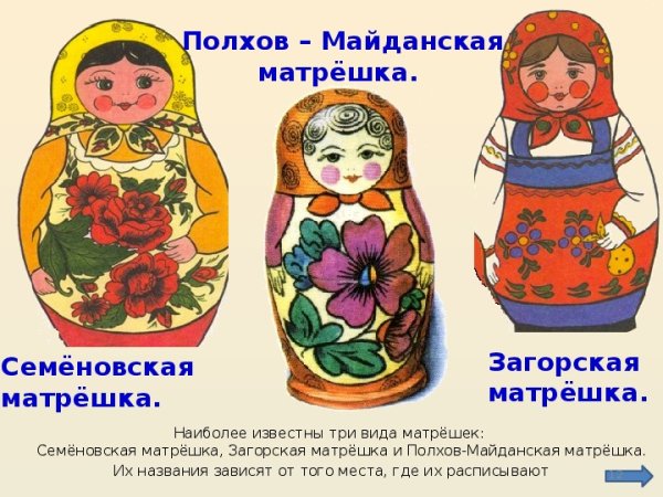 Семёновская, Полхов-Майданская, Загорская