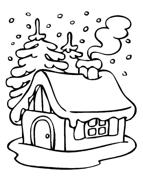 Зимние раскраски для детей