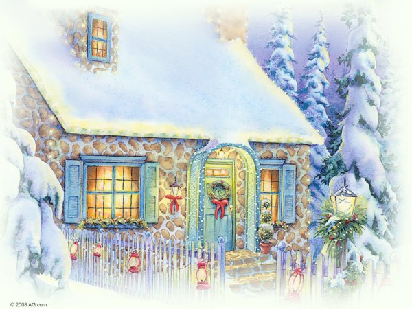 Домик сказочный "новогодний"