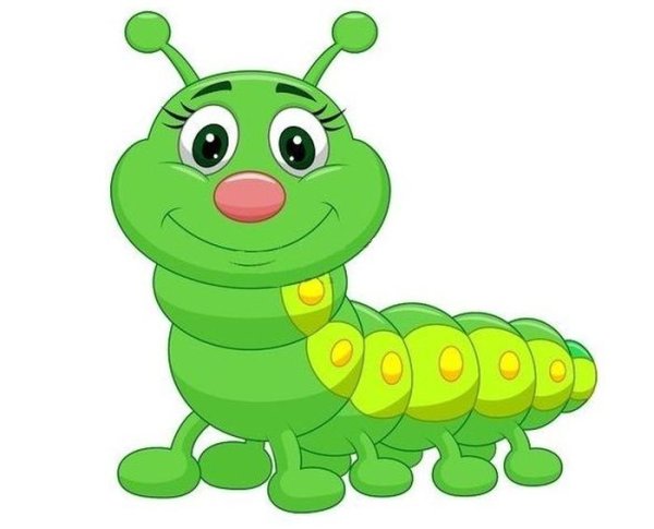 Гусеница раскраска для детей
