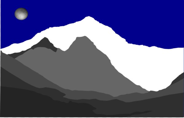 Горы векторное изображение