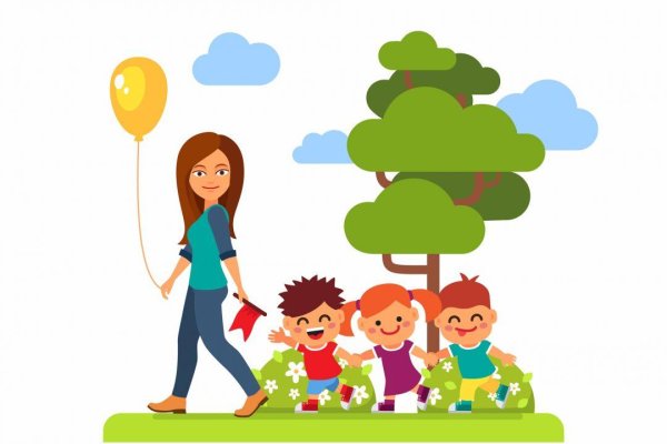 Мультяшные дети на природе