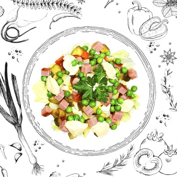 Салат набросок