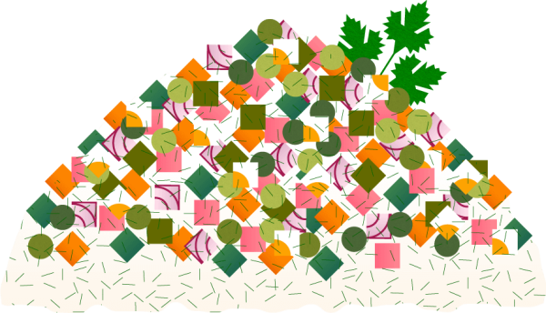 Салат Оливье вектор