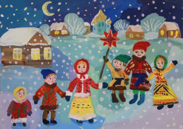 Рисунок на тему колядки