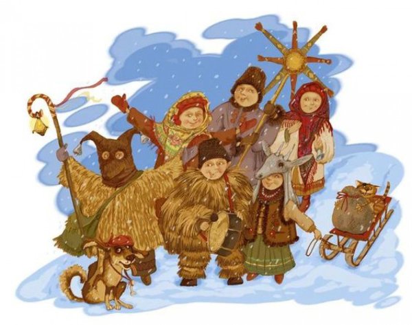 Колядки рисунок