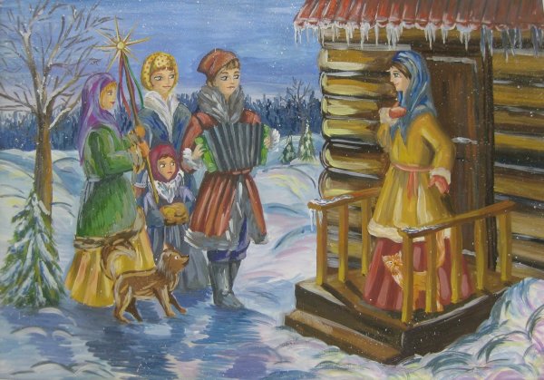Колядки рисунок