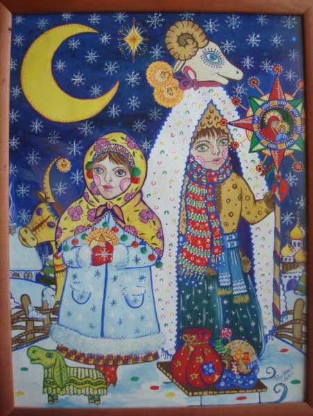 Рисунок на тему колядки