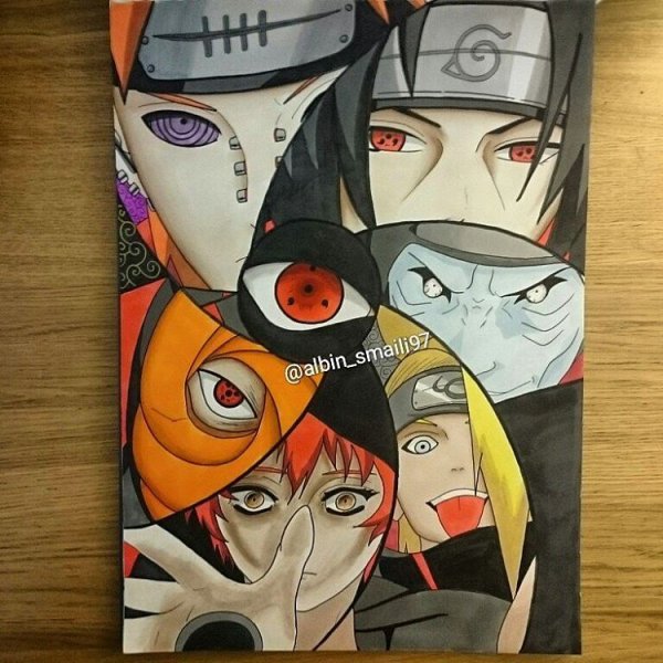 Наруто глаза персонажей Акацуки