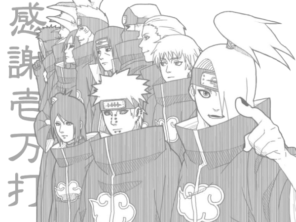 Рисунки Наруто Акацуки