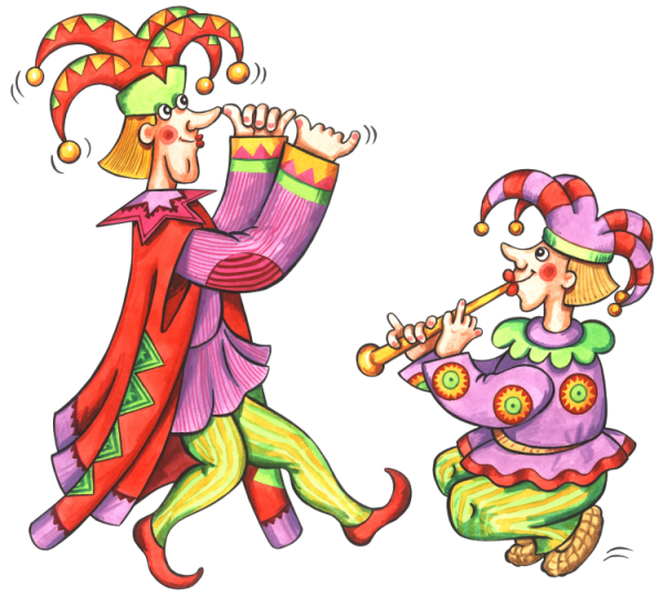 Шут раскраска для детей